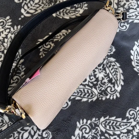 Kate Spade Medium Flap Shoulder Bag Natural Multi Mixed Material - Picture 8 of 16